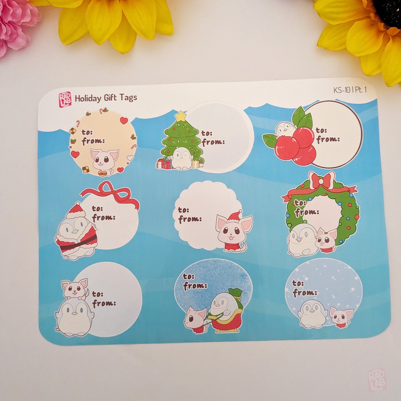 Mingoo and Zeus Holiday Treats (Round) | 8 x 6 inches