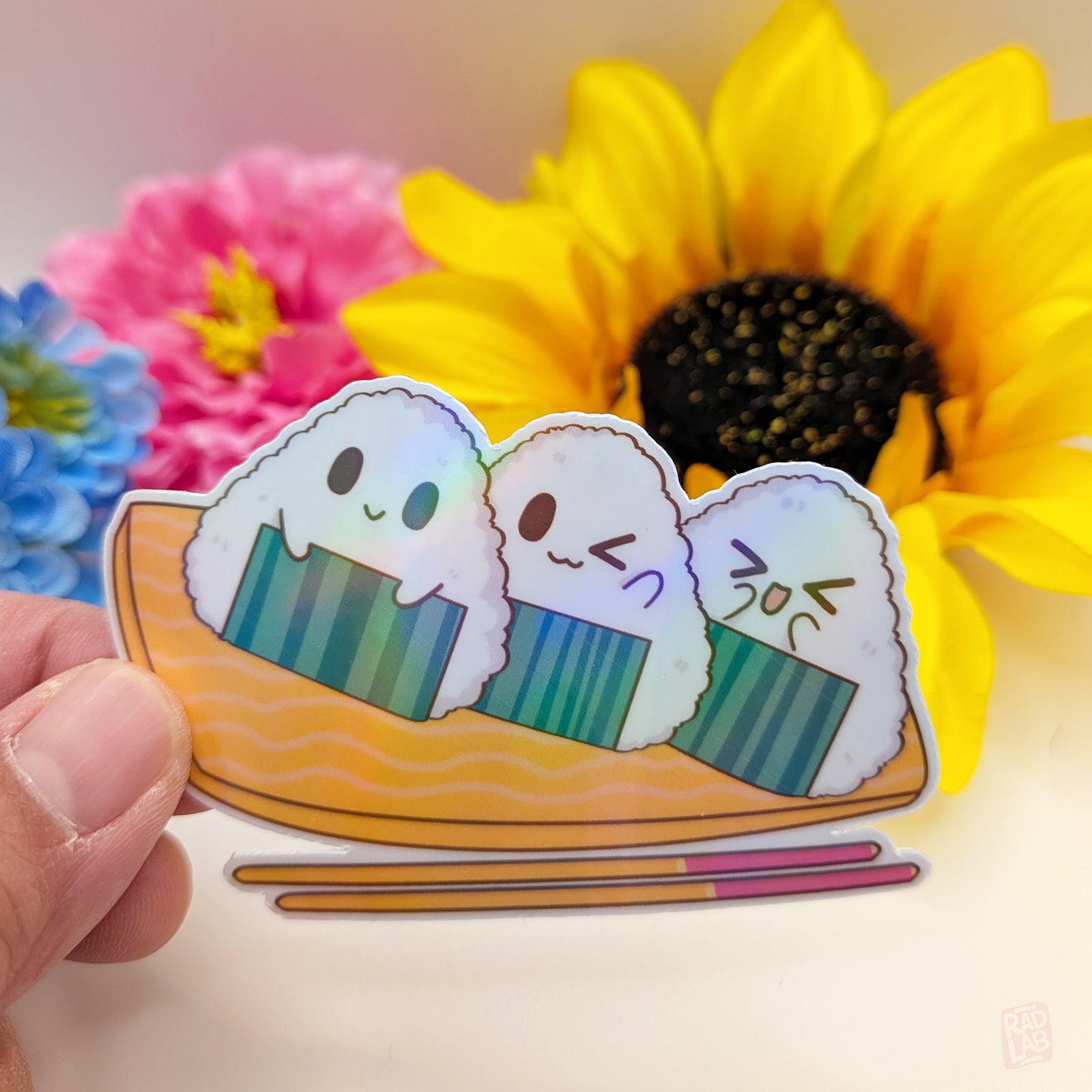 Onigiri Boat| Waterproof Matte Vinyl Sticker