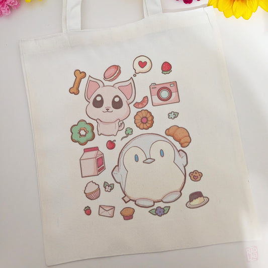 Canvas Tote Bags - Mingoo's Snack and Snap