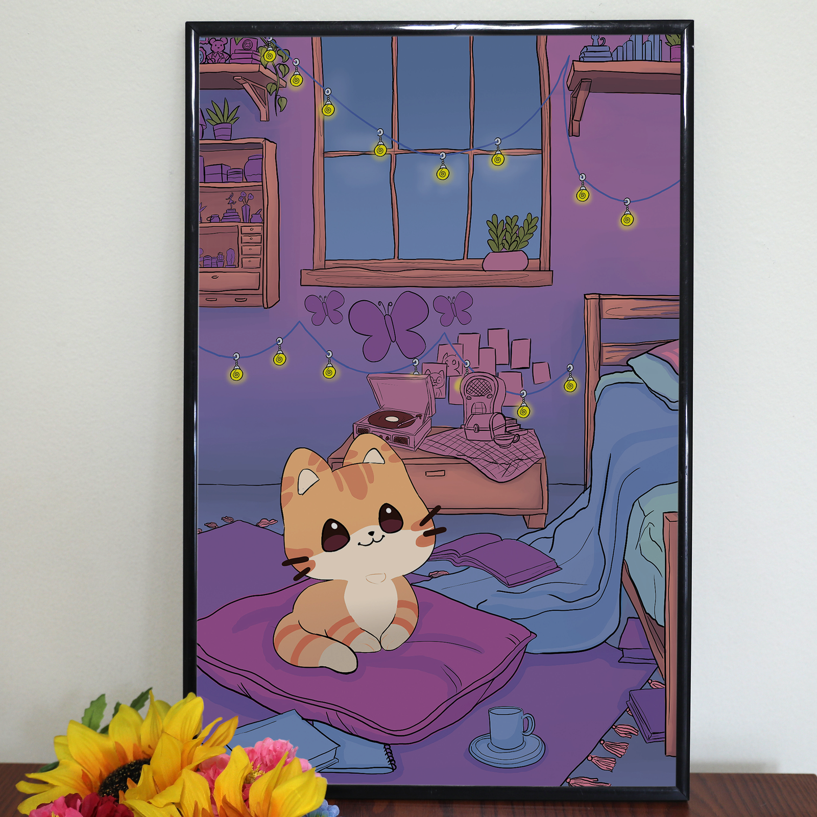 Prints | Lofi Cat| 11x17 inches