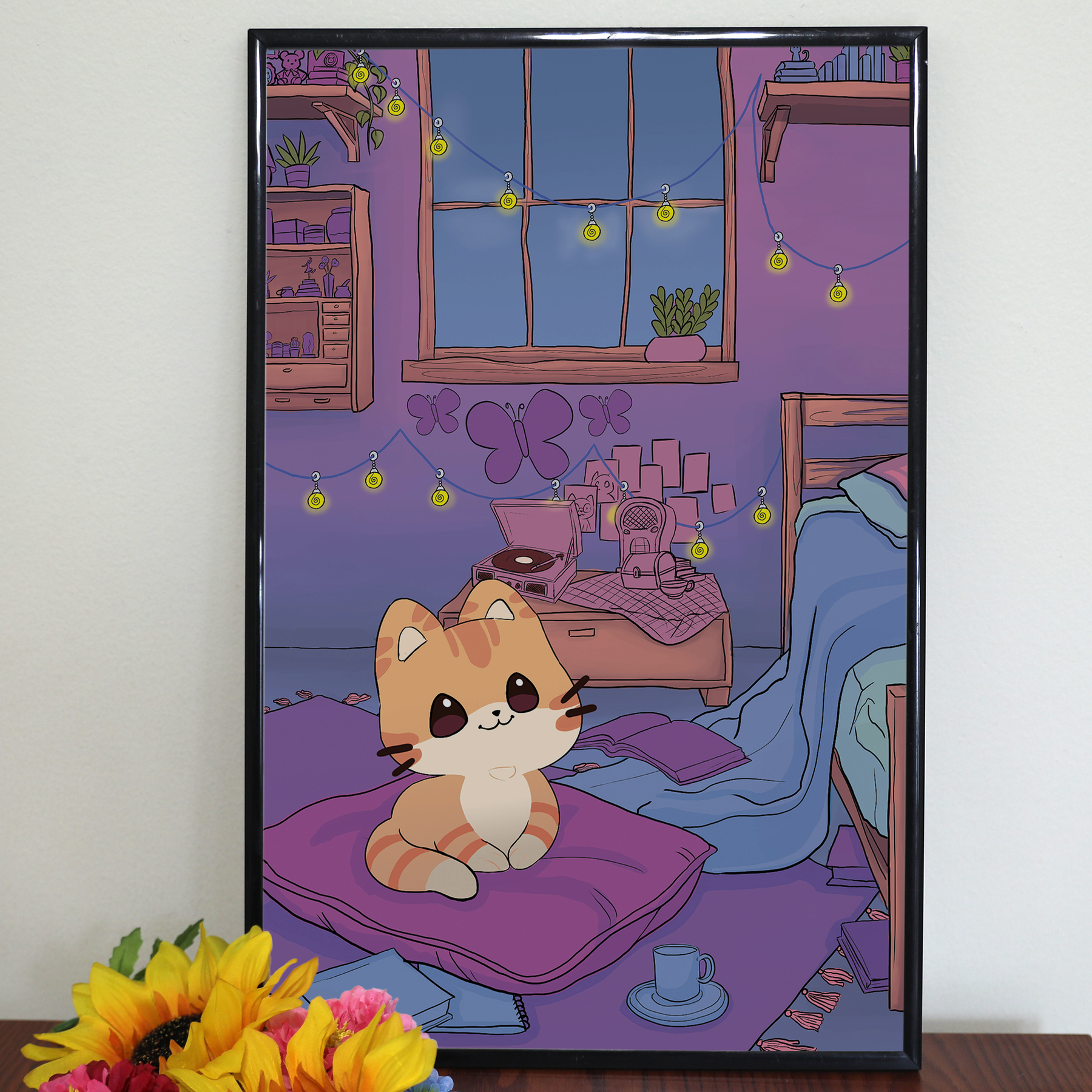 Prints | Lofi Cat| 11x17 inches