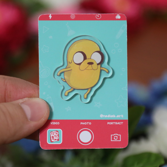 Acrylic Pin | Dog Friend | 1.5 inch