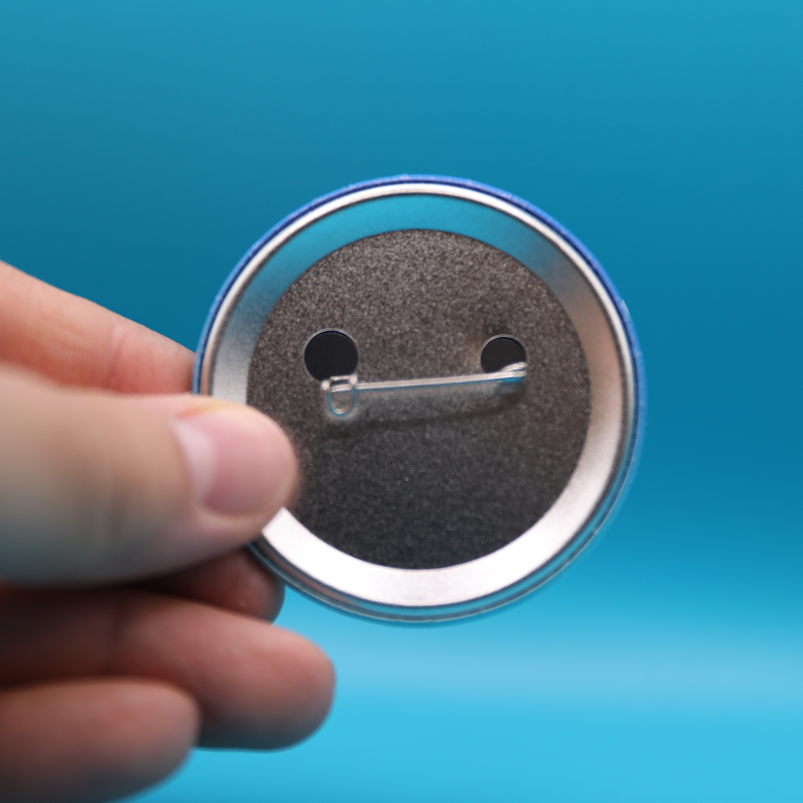 Button Pin | Lab Hamster Link Blue | 2.28 inches