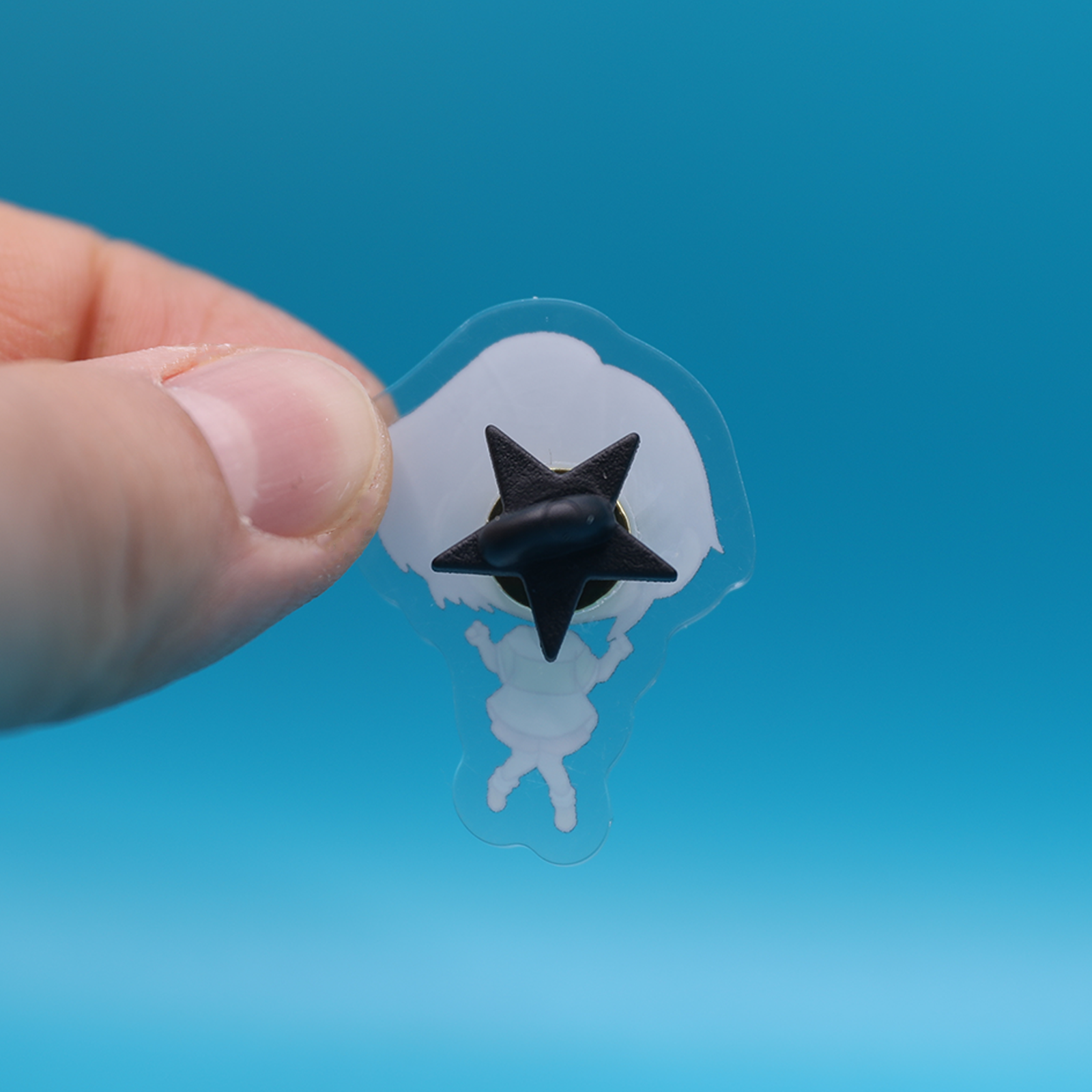 Acrylic Pin | Spirit Girl Green | 1.5 inch