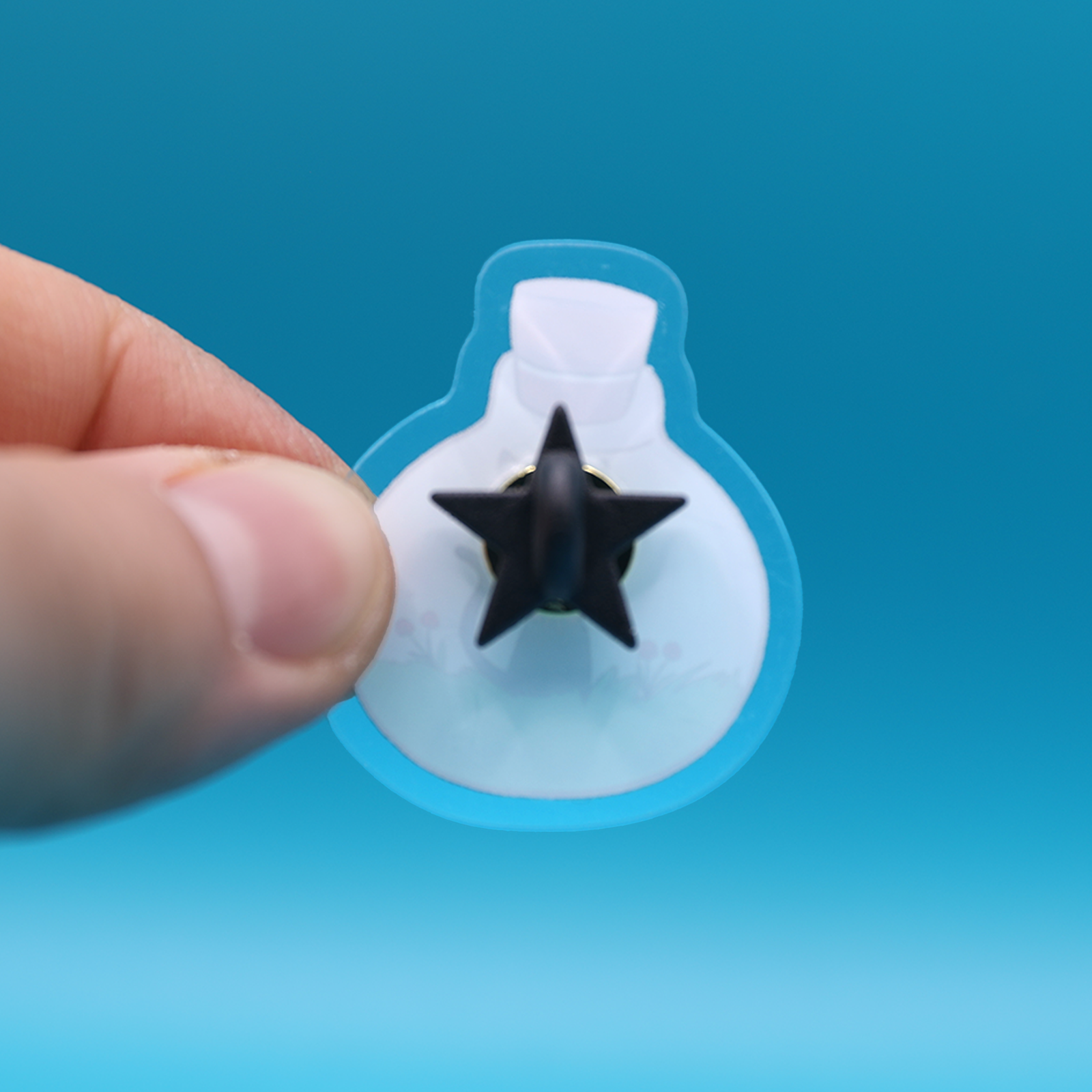 Acrylic Pin | Cat Bottle | 1.5 inch