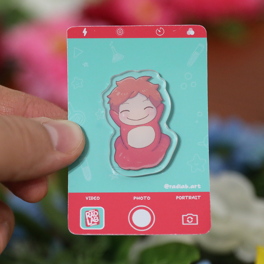 Acrylic Pin | Sea Girl 2 | 1 Inch