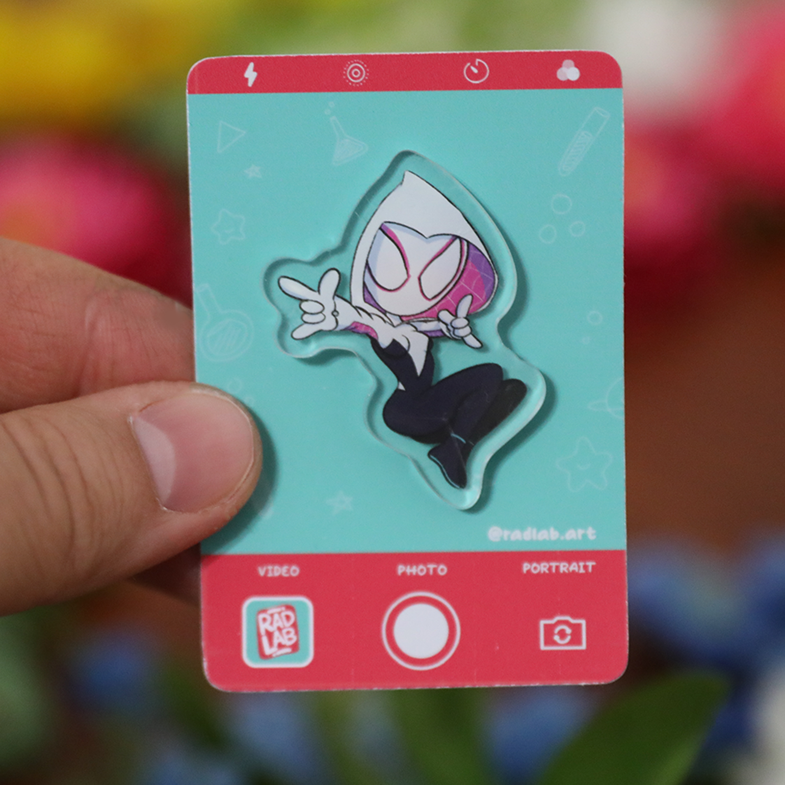 Acrylic Pin | Spider Gwen | 1.5 inch