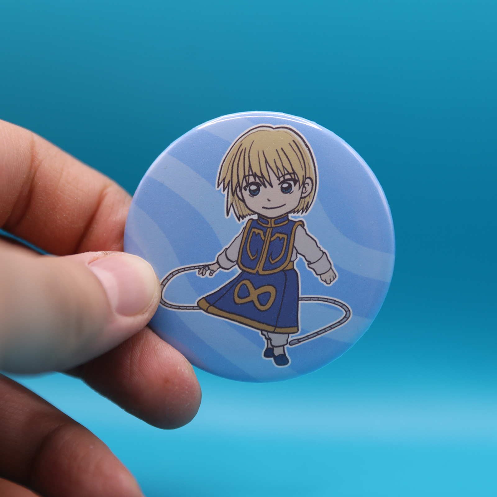 Button Pin | Chibi Kurapika | 2.28 inches