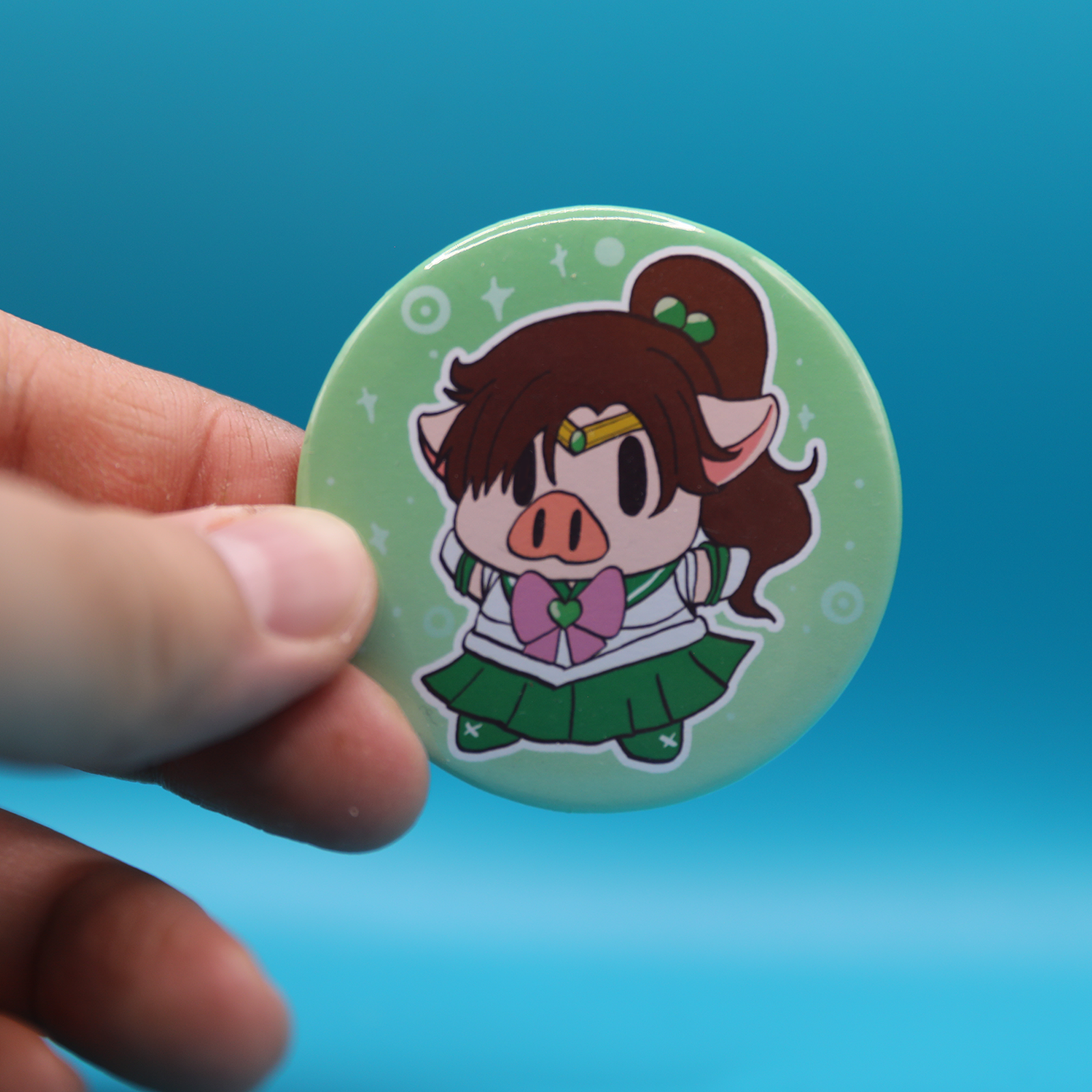 Button Pin | Lab Pig Sailor SS Jupiter| 2.28 Inch