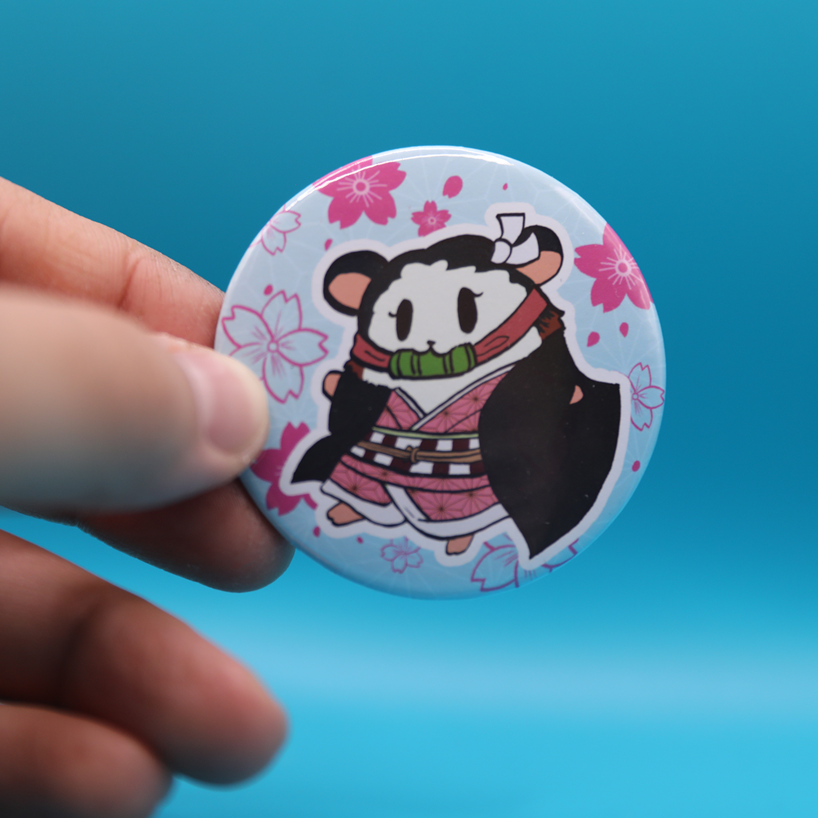 Button Pin | Lab Hamster DS Nezuko | 2.28 Inch