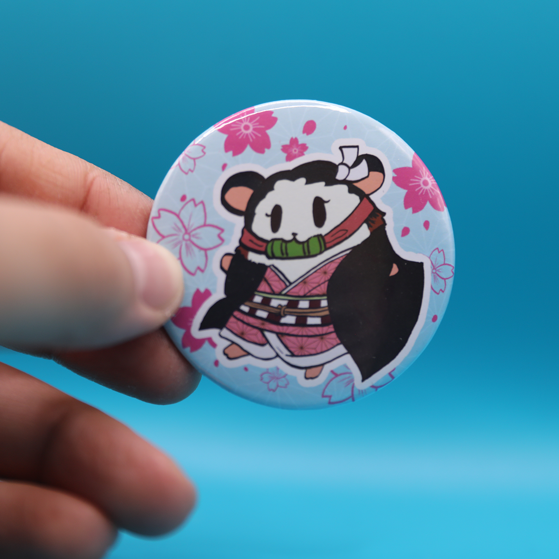 Button Pin | Lab Hamster DS Nezuko | 2.28 Inch