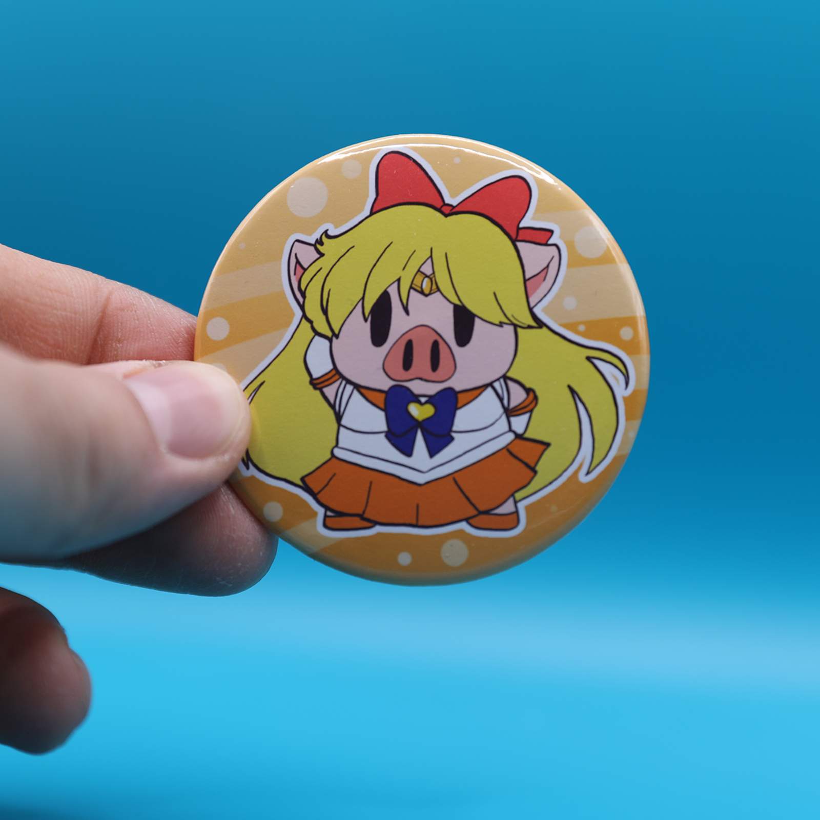 Button Pin | Lab Pig Sailor SS Venus | 2.28 inches