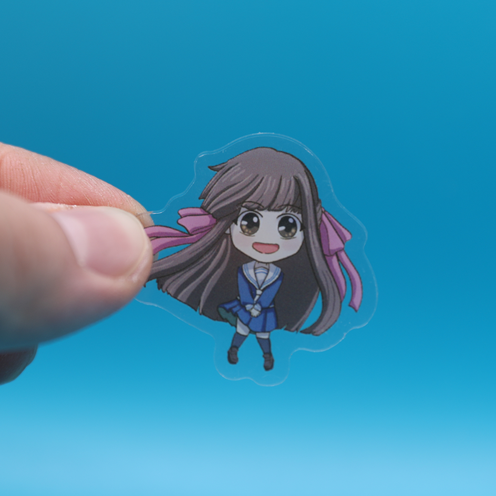 Acrylic Pin | Fruits Girl | 1.5 inch