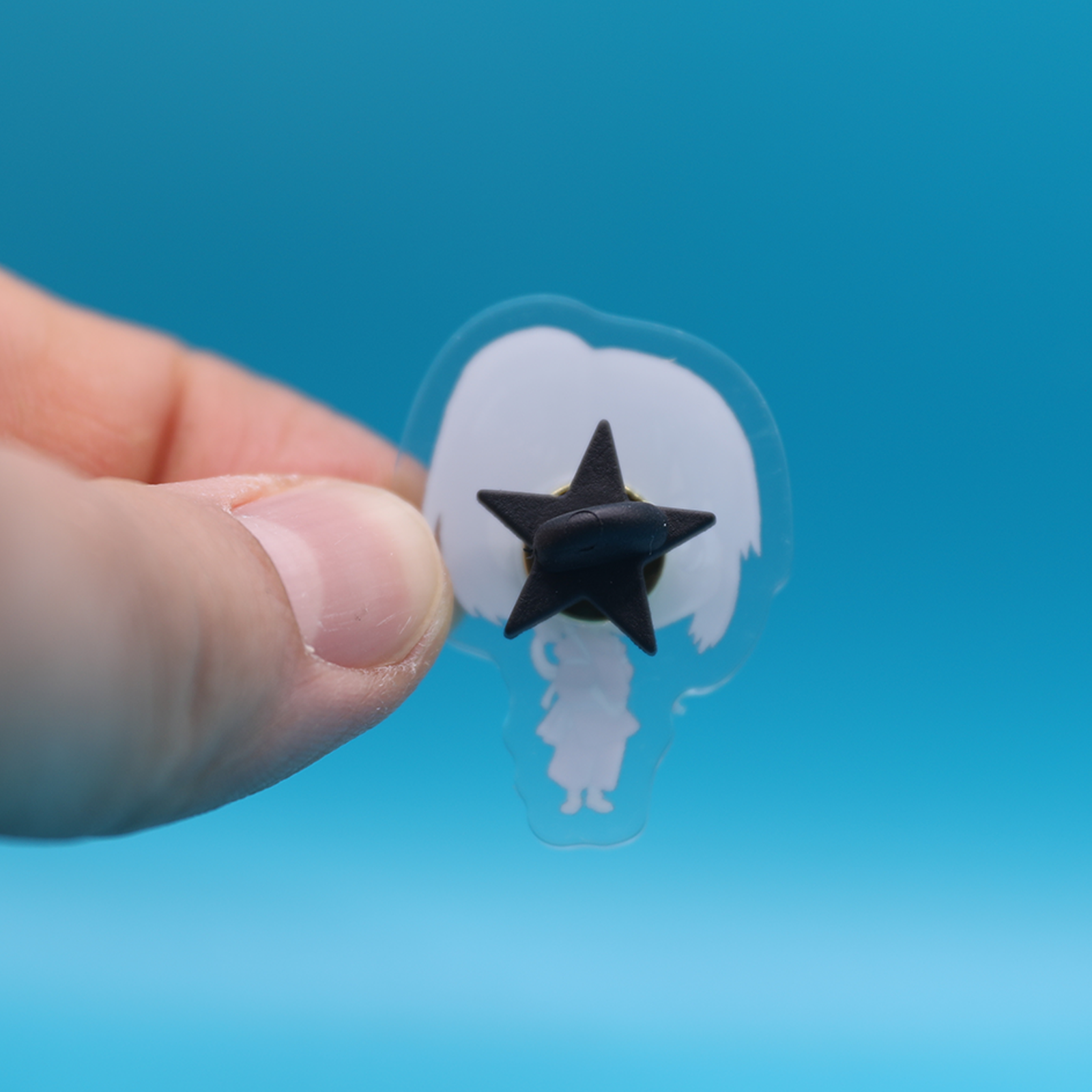 Acrylic Pin | Spirit Girl Red | 1.5 inch