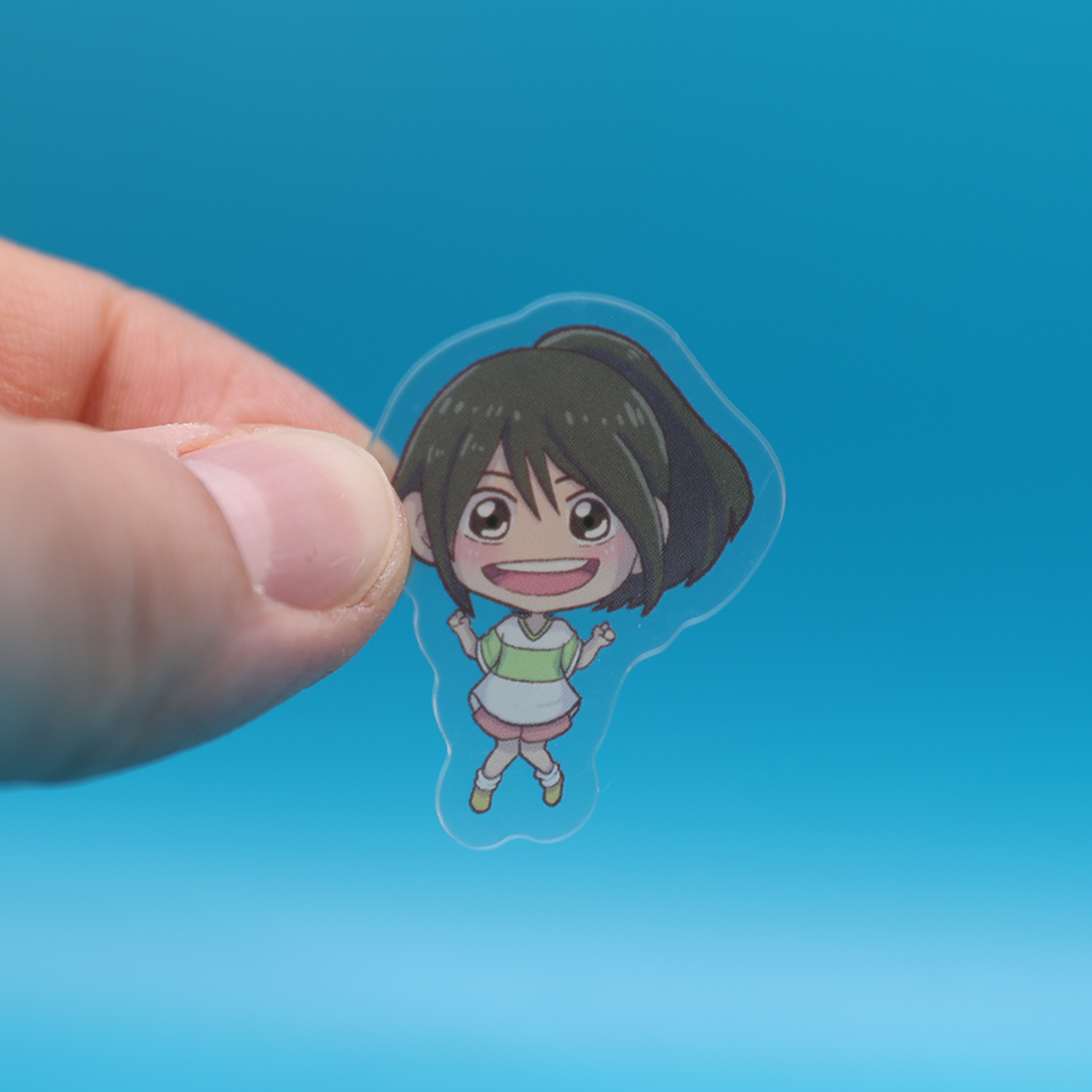 Acrylic Pin | Spirit Girl Green | 1.5 inch