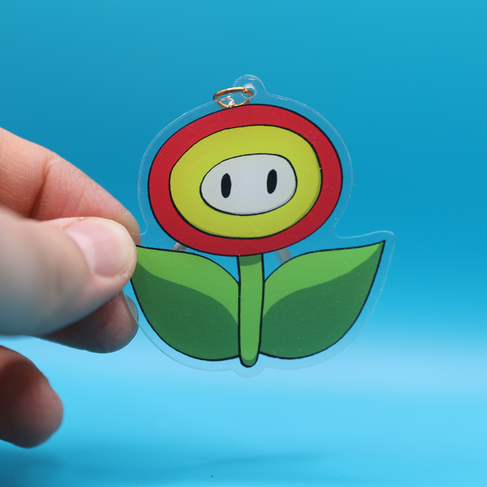 Acrylic Charms | Fiery Flower | 2.5 Inch