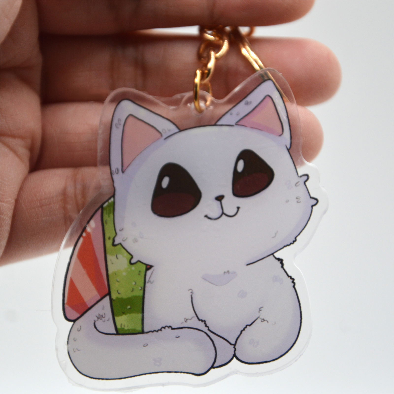 Acrylic Charms | Sushi Cat | 2.5 Inch