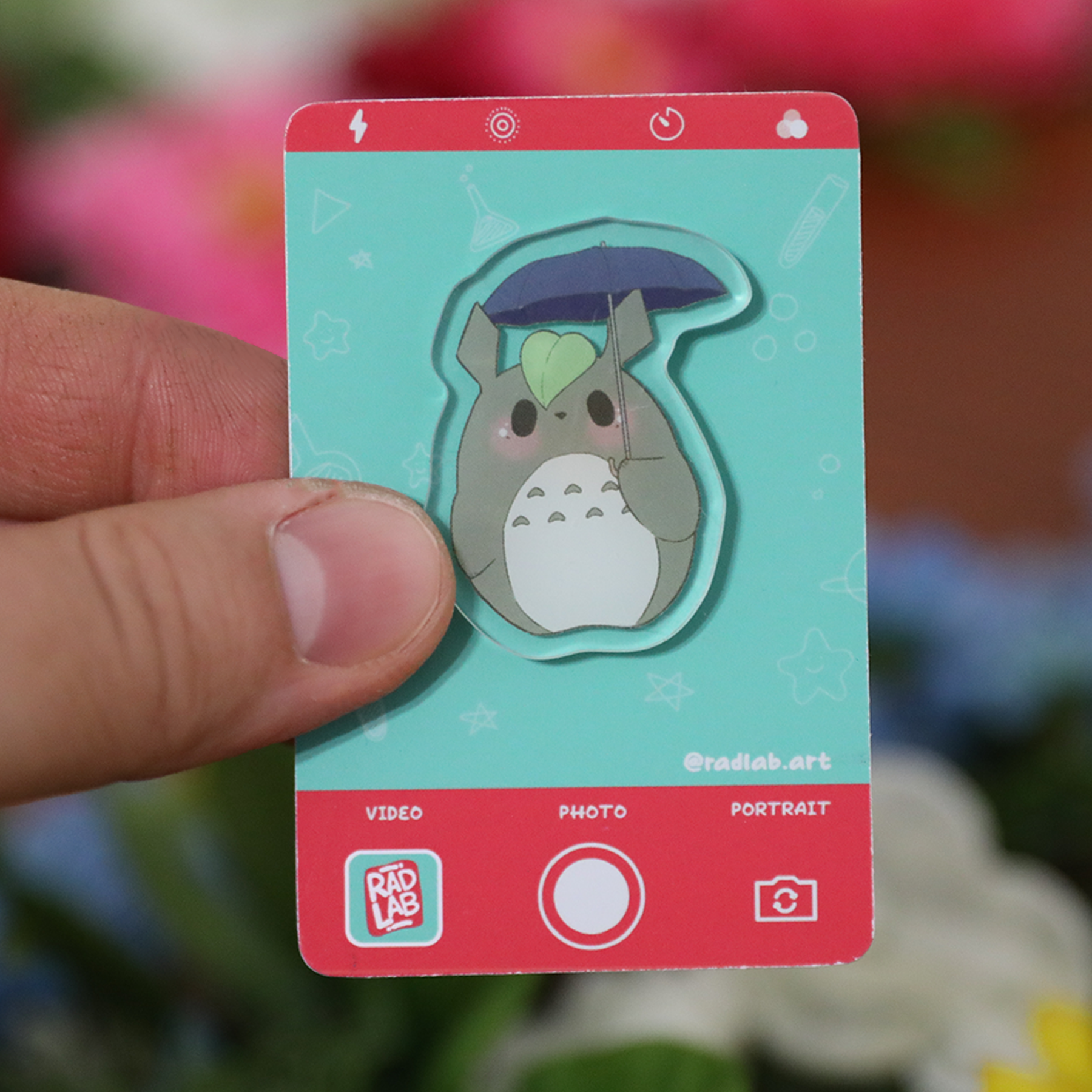 Acrylic Pin | Umbrella Neighbor | 1.5 inch