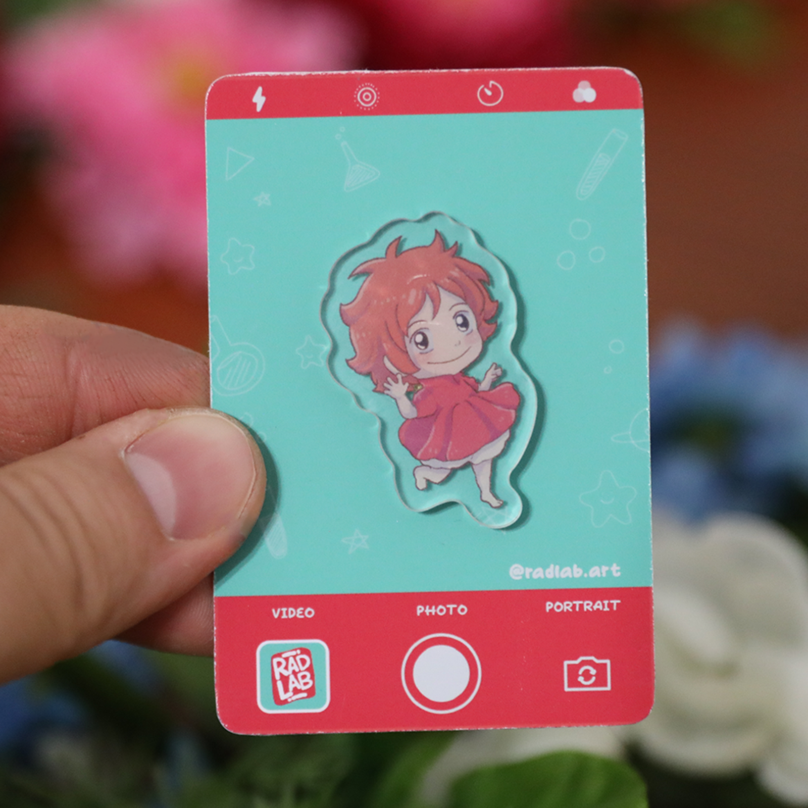 Acrylic Pin | Sea Child 1 | 1.5 inch