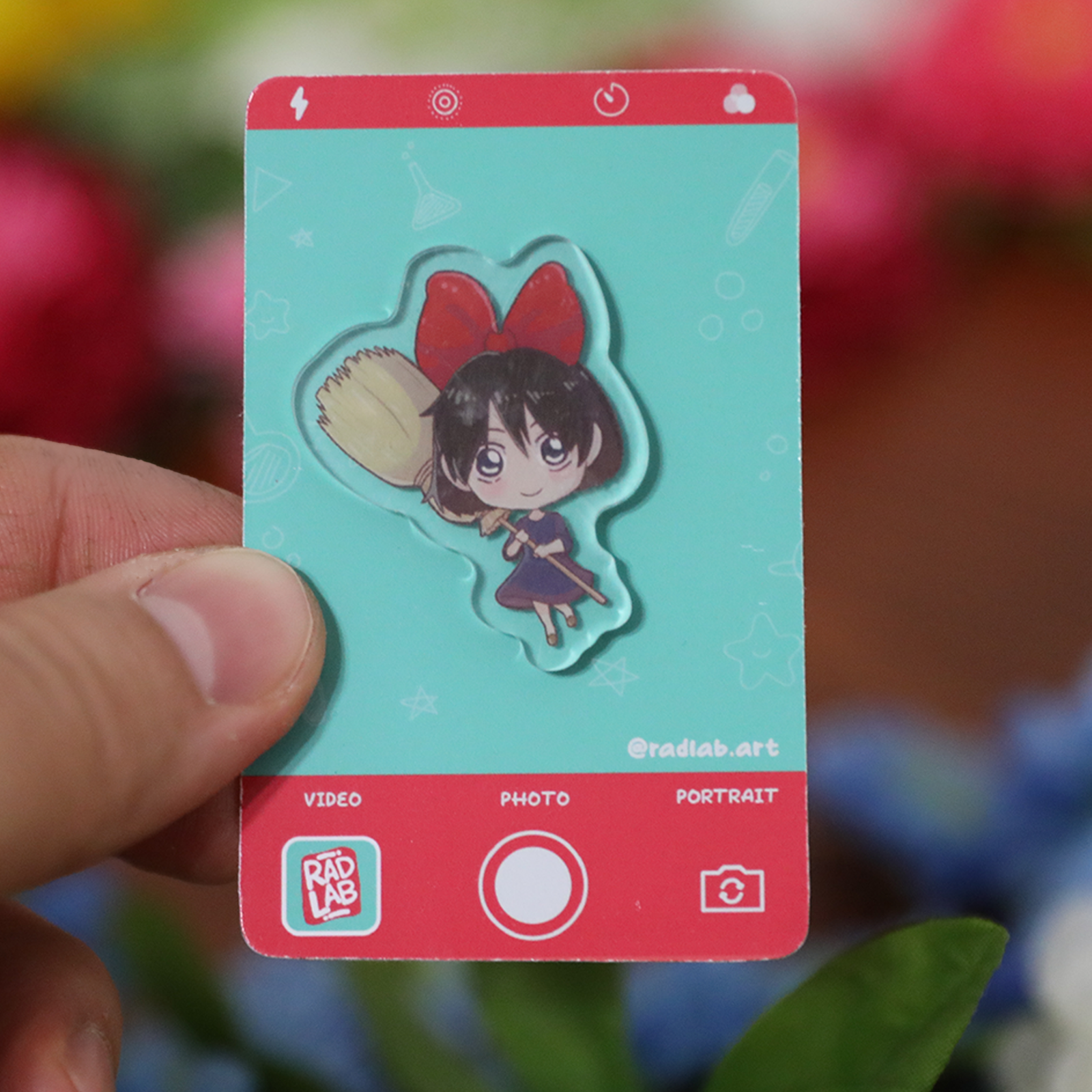 Acrylic Pin | Delivery Girl | 1.5 inch