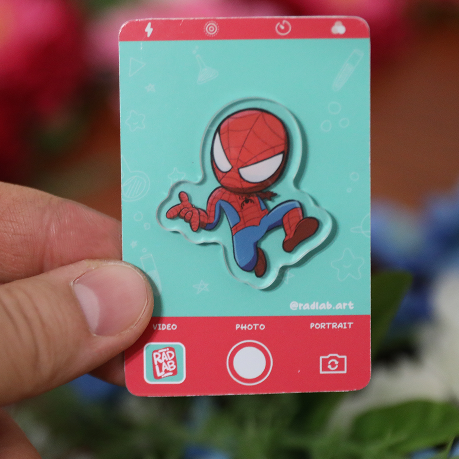 Acrylic Pin | Spider Peter | 1.5 inch