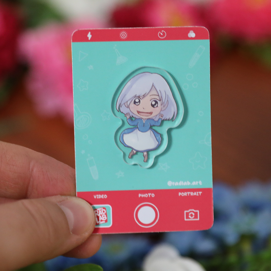Acrylic Pin | Castle Heroine 1 | 1 Inch