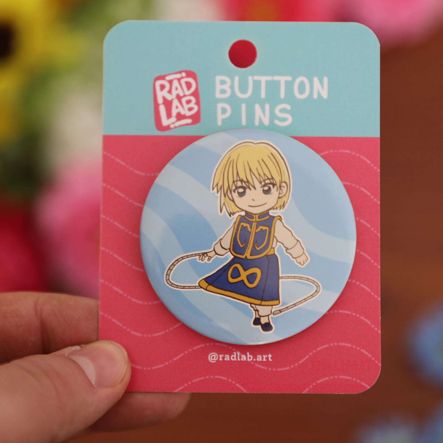 Button Pin | Chibi Kura | 2.28 inches
