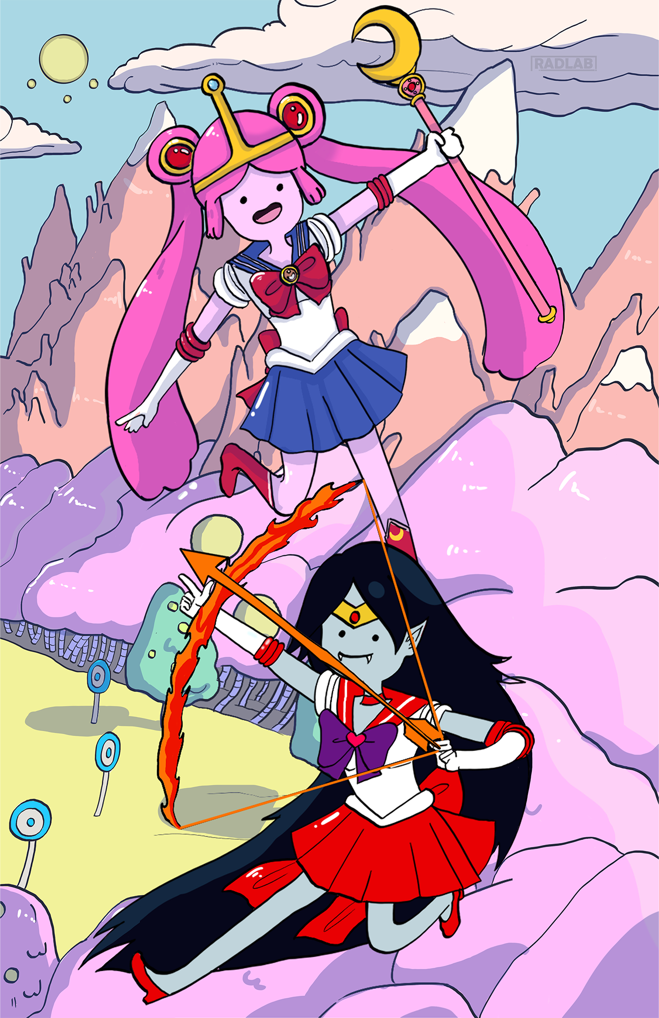 Prints | Sailor Bubbline | 11x17 inches