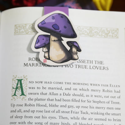 Purple Mushroom | Magnetic Bookmark | Page Marker