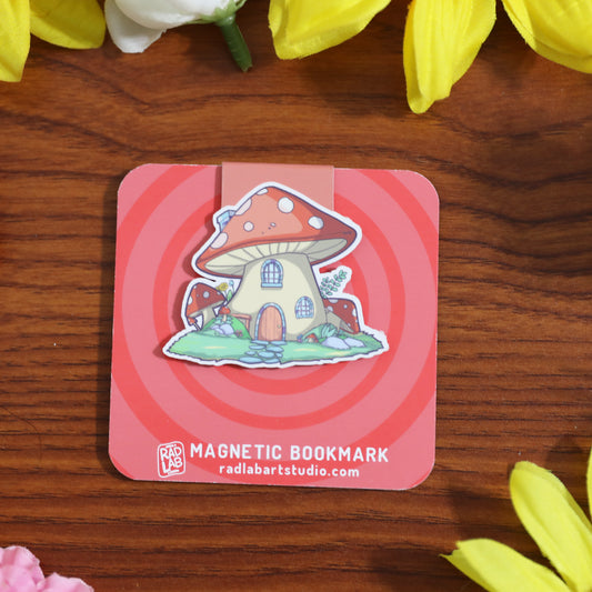 Mushroom House | Magnetic Bookmark | Page Marker