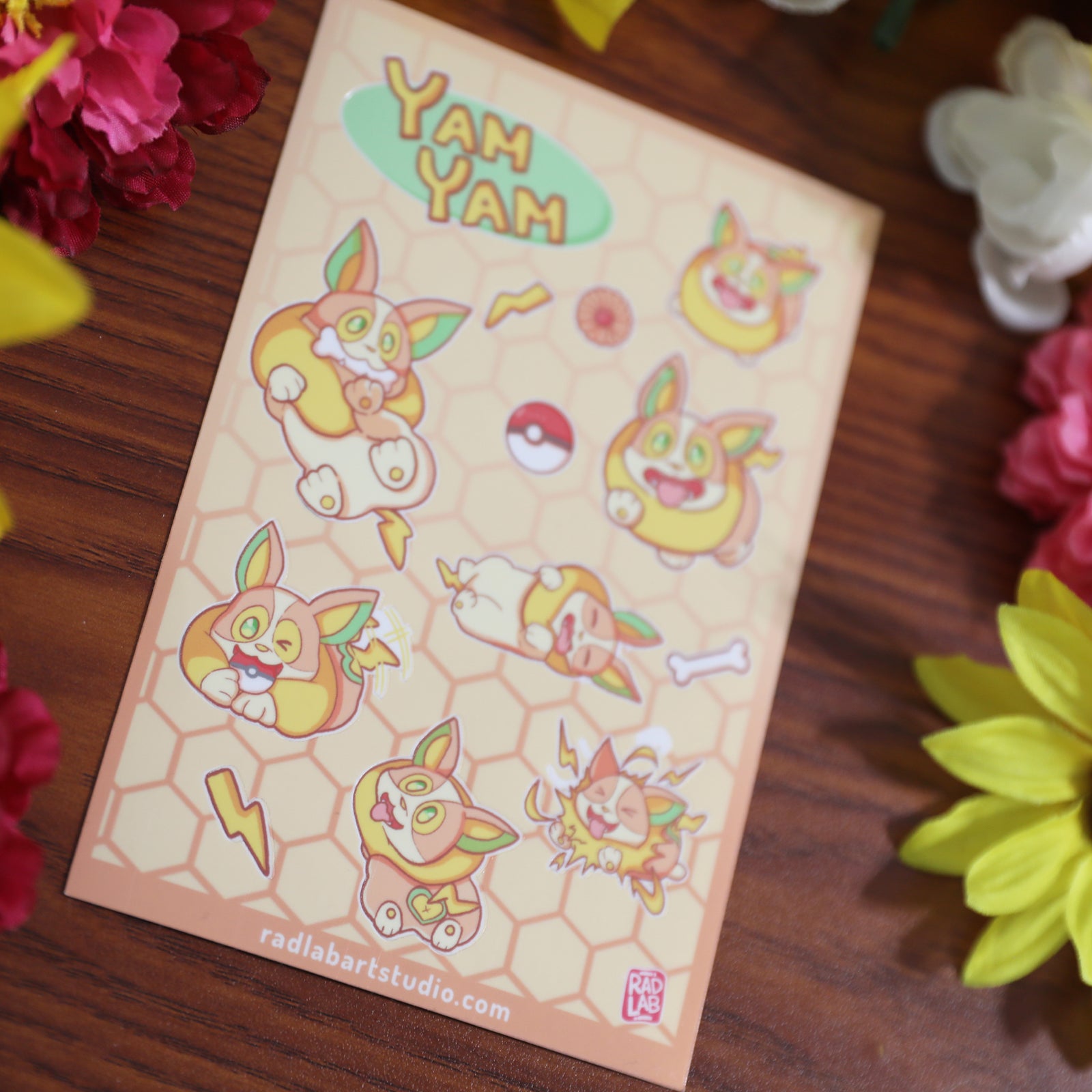 Yam-Yam | Waterproof Vinyl Stickers | 4x6 inches