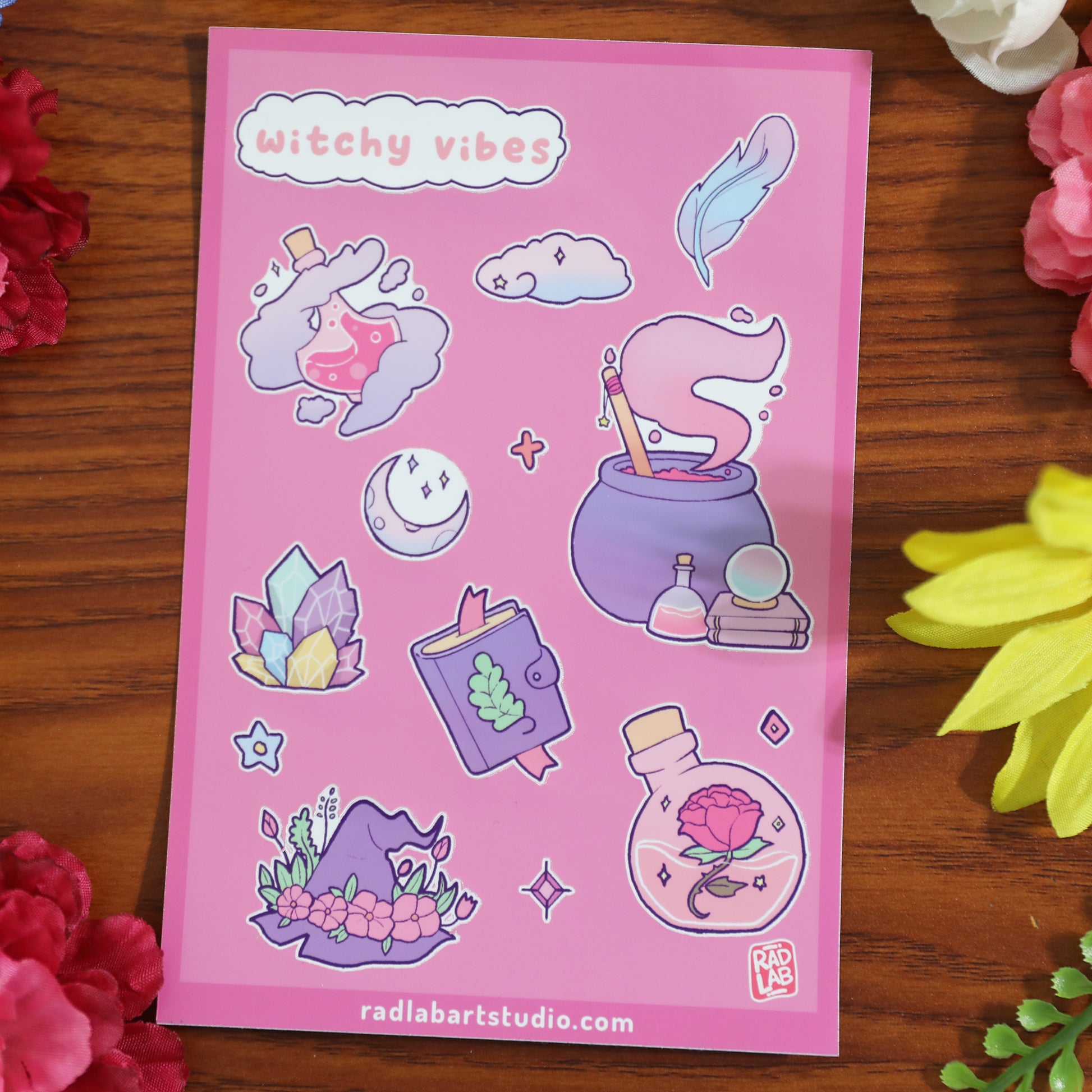 Witchy Vibes| Waterproof Vinyl Stickers | 4x6 inches