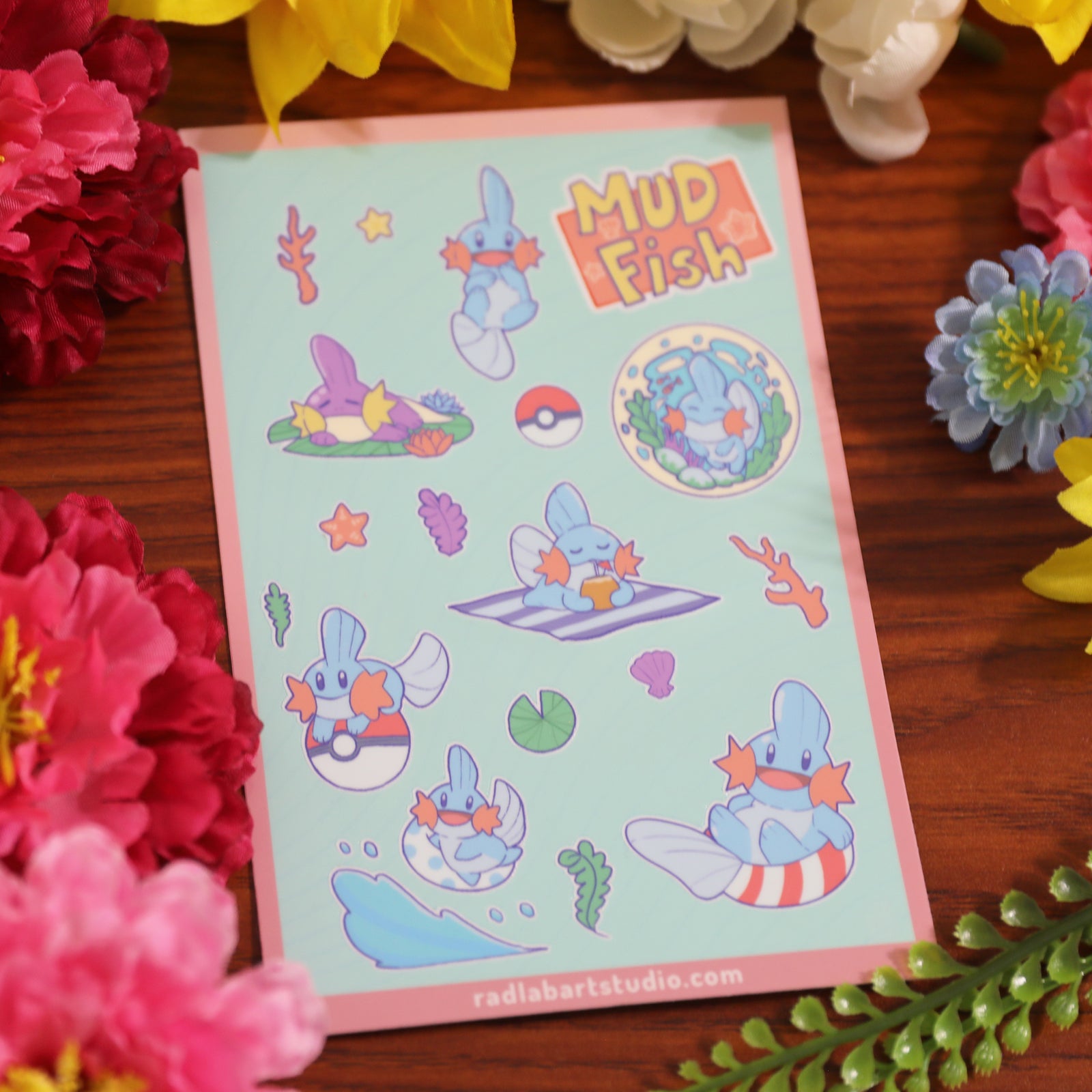 Mud Fish | Waterproof Vinyl Stickers | 4x6 inches