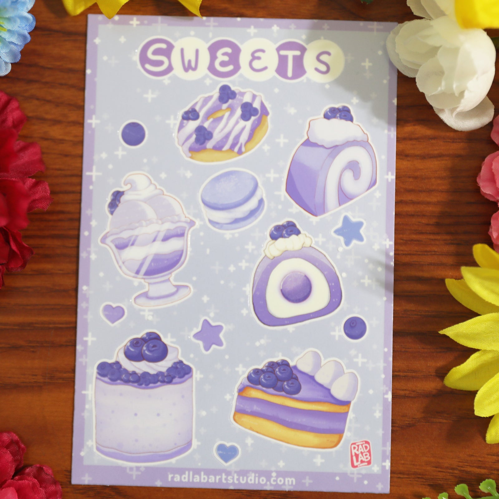 Sweets | Waterproof Vinyl Stickers | 4x6 inches