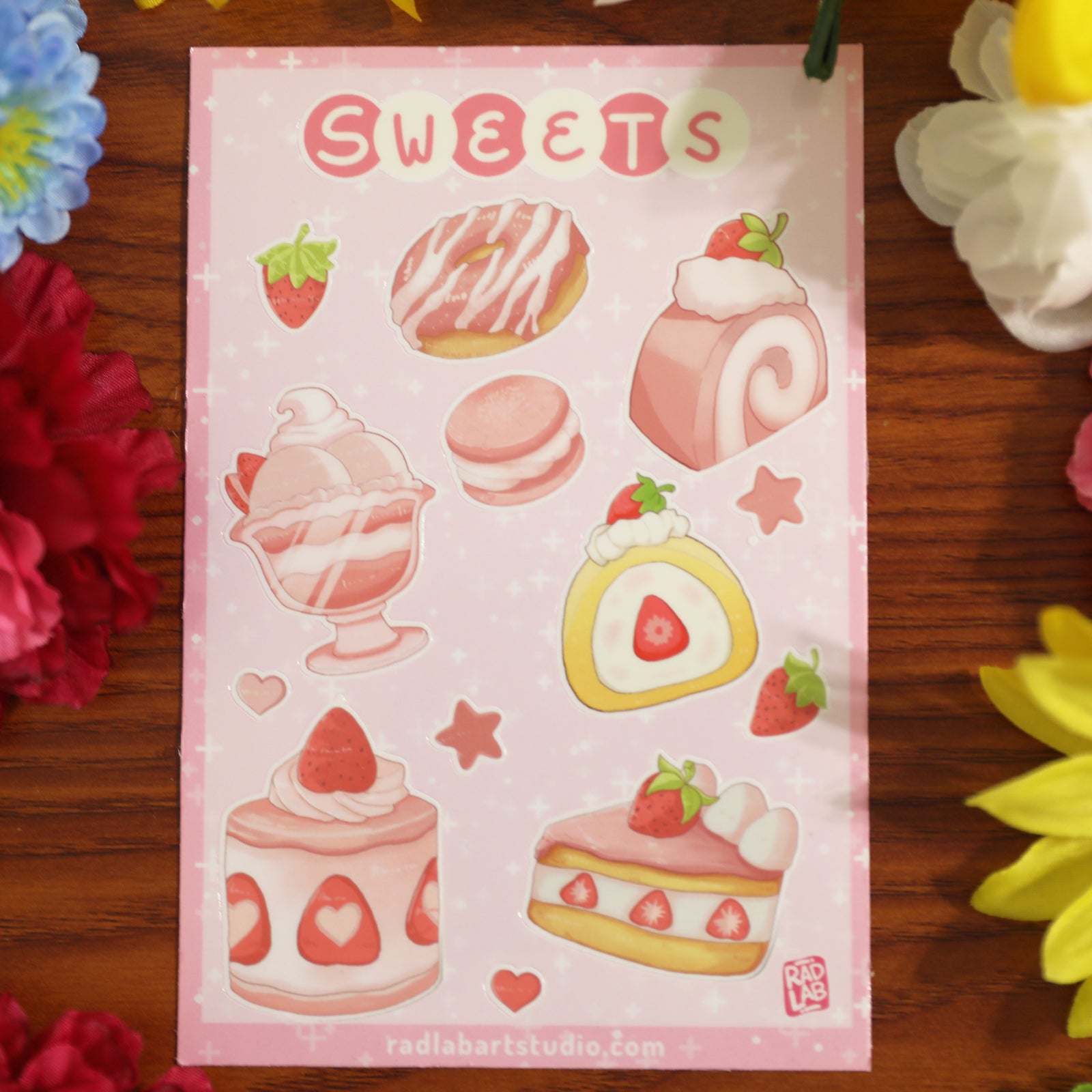 Sweets | Waterproof Vinyl Stickers | 4x6 inches