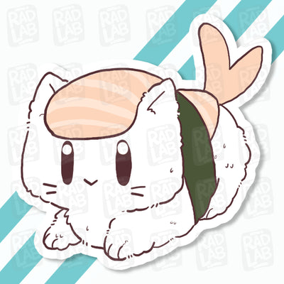 Ebi Cat | Waterproof Matte Vinyl Sticker