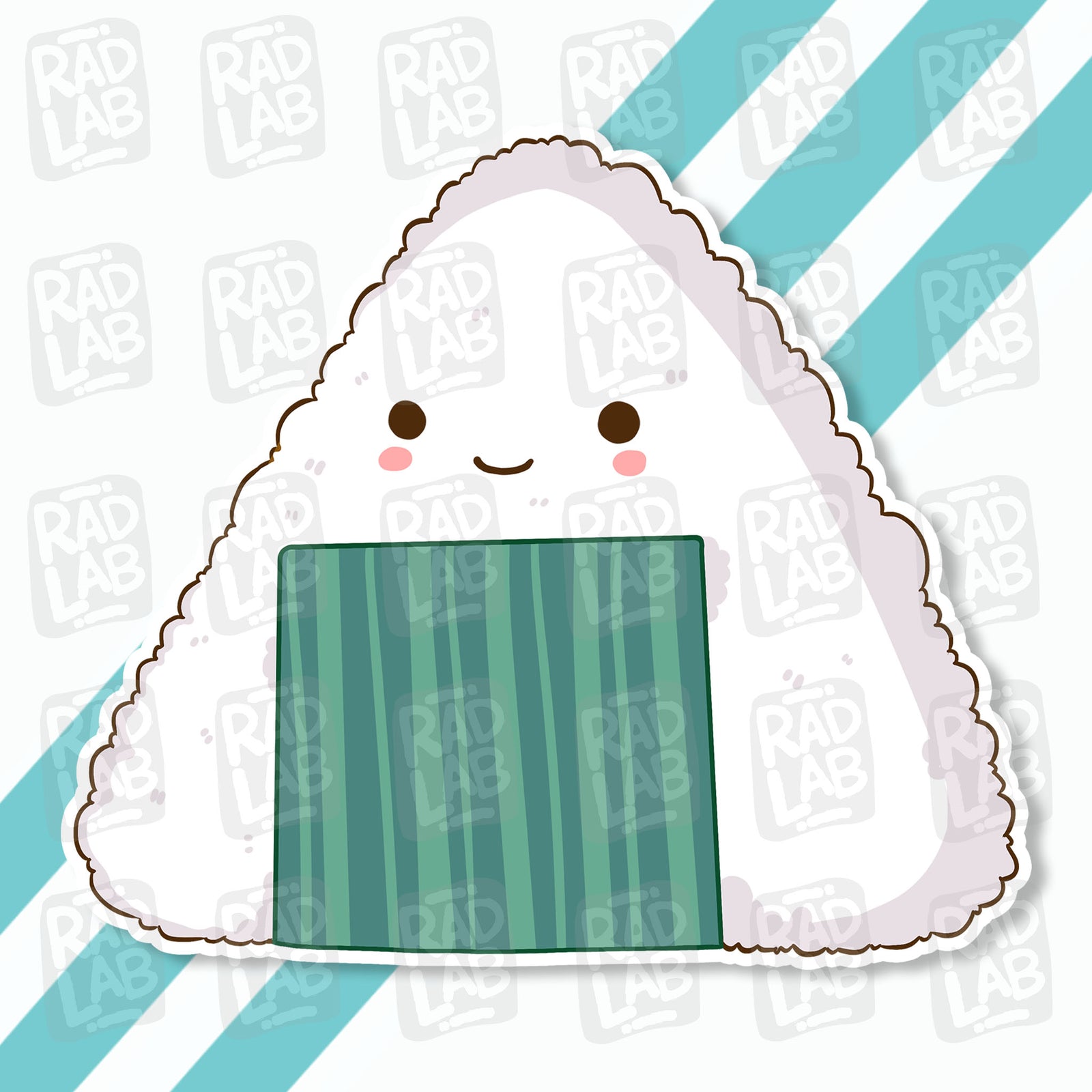 Onigiri Smile | Waterproof Matte Vinyl Sticker