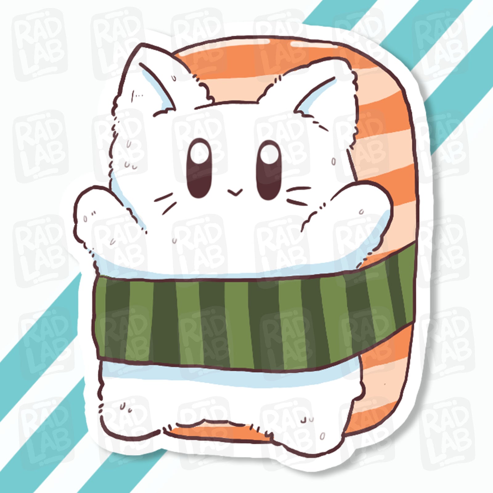 Tuna Cat | Waterproof Matte Vinyl Sticker