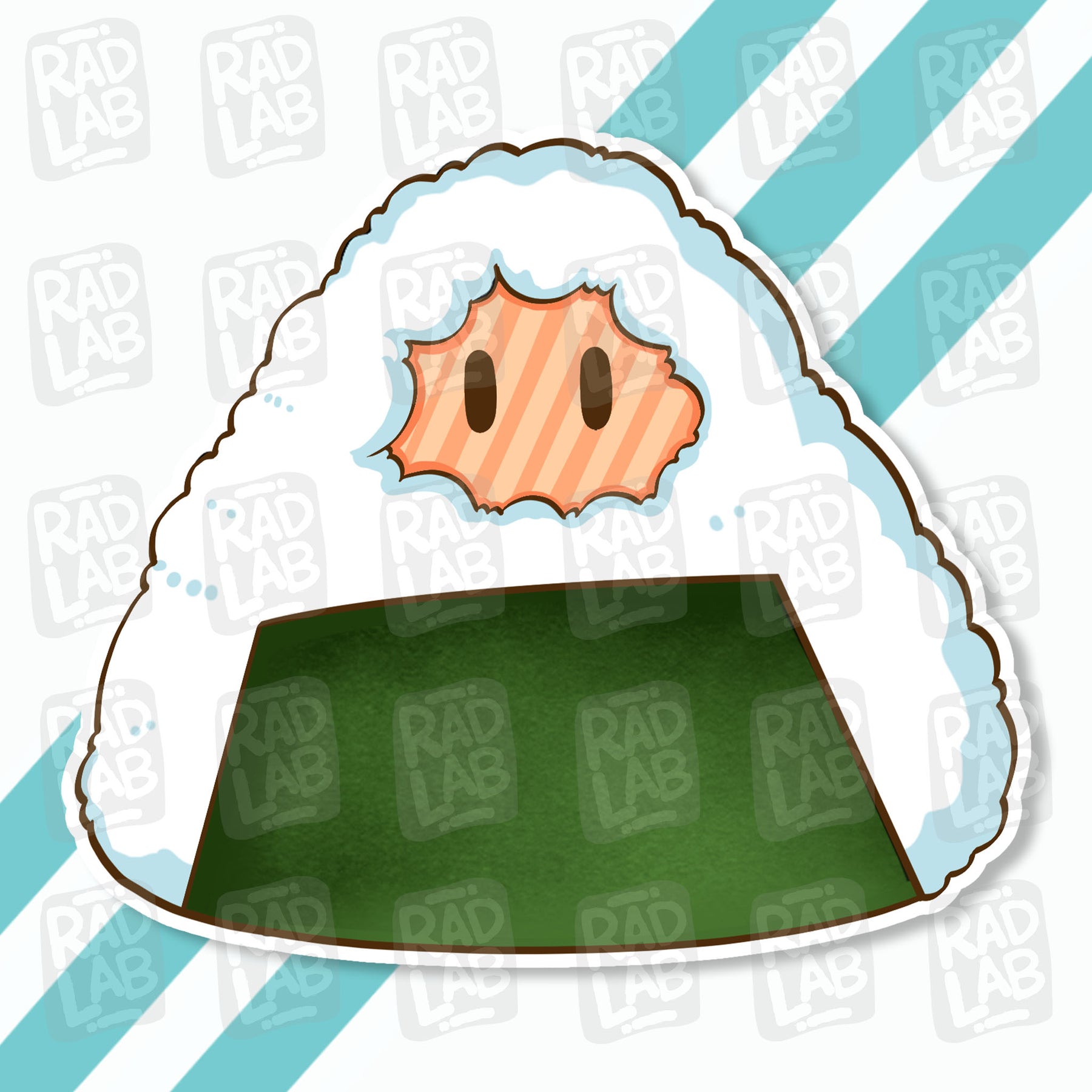 Salmon Onigiri | Waterproof Matte Vinyl Sticker