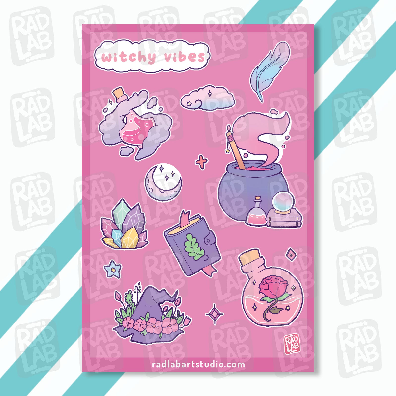 Witchy Vibes| Waterproof Vinyl Stickers | 4x6 inches