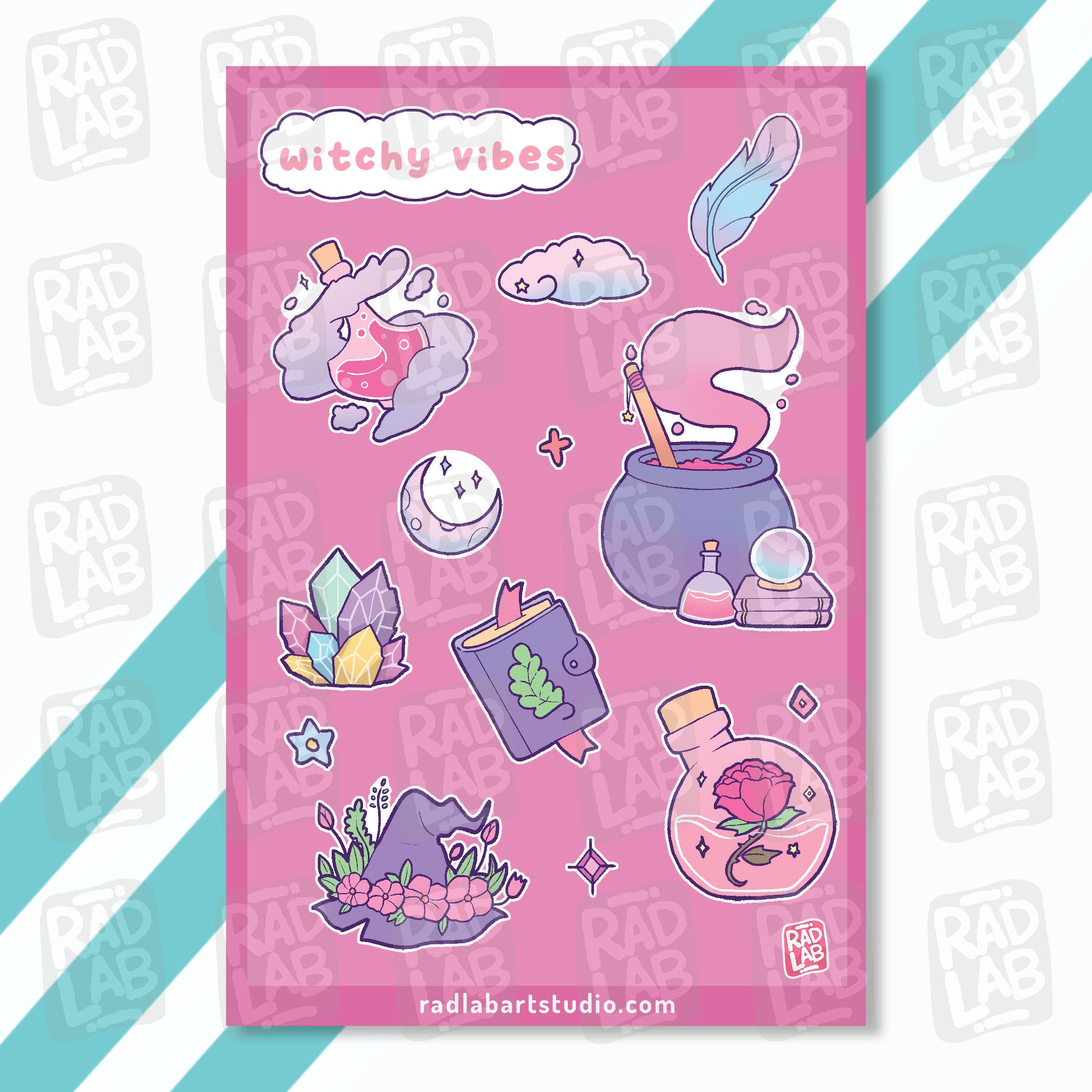 Witchy Vibes| Waterproof Vinyl Stickers | 4x6 inches