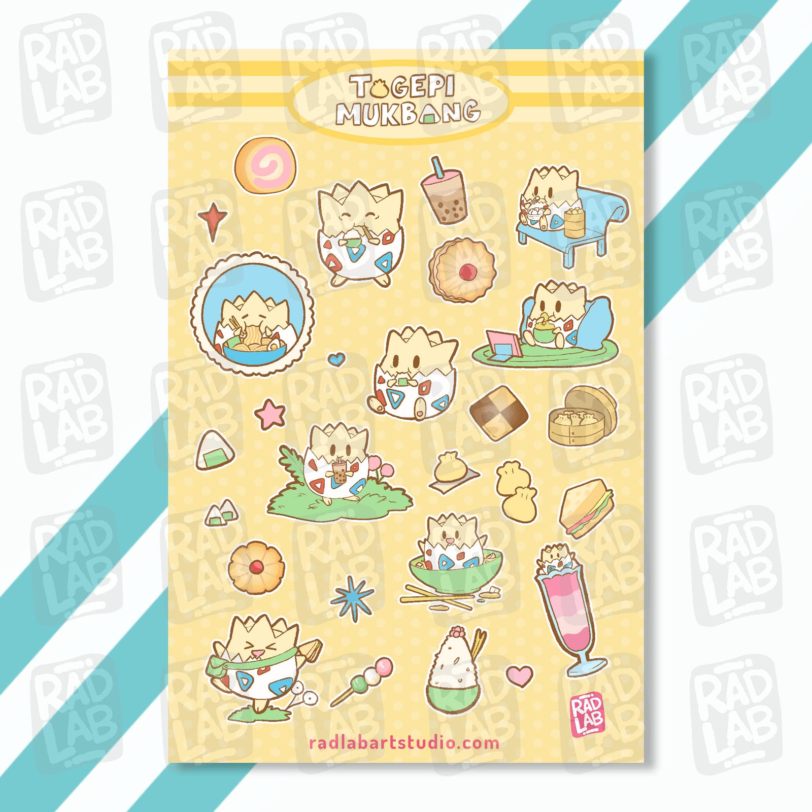 Egg Mukbang | Waterproof Vinyl Stickers | 4x6 inches