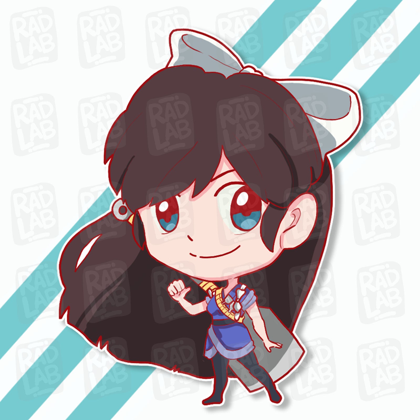 Okonomiyaki Girl | Waterproof Matte Vinyl Sticker