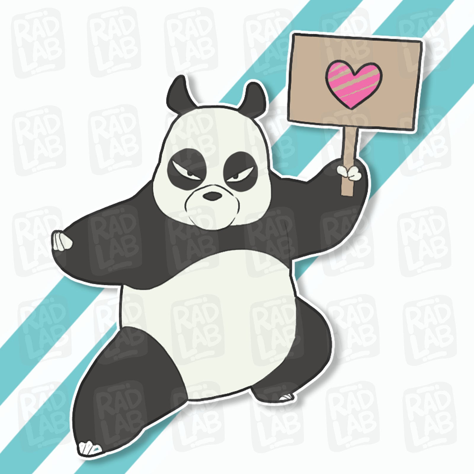 Papa Panda | Waterproof Matte Vinyl Sticker