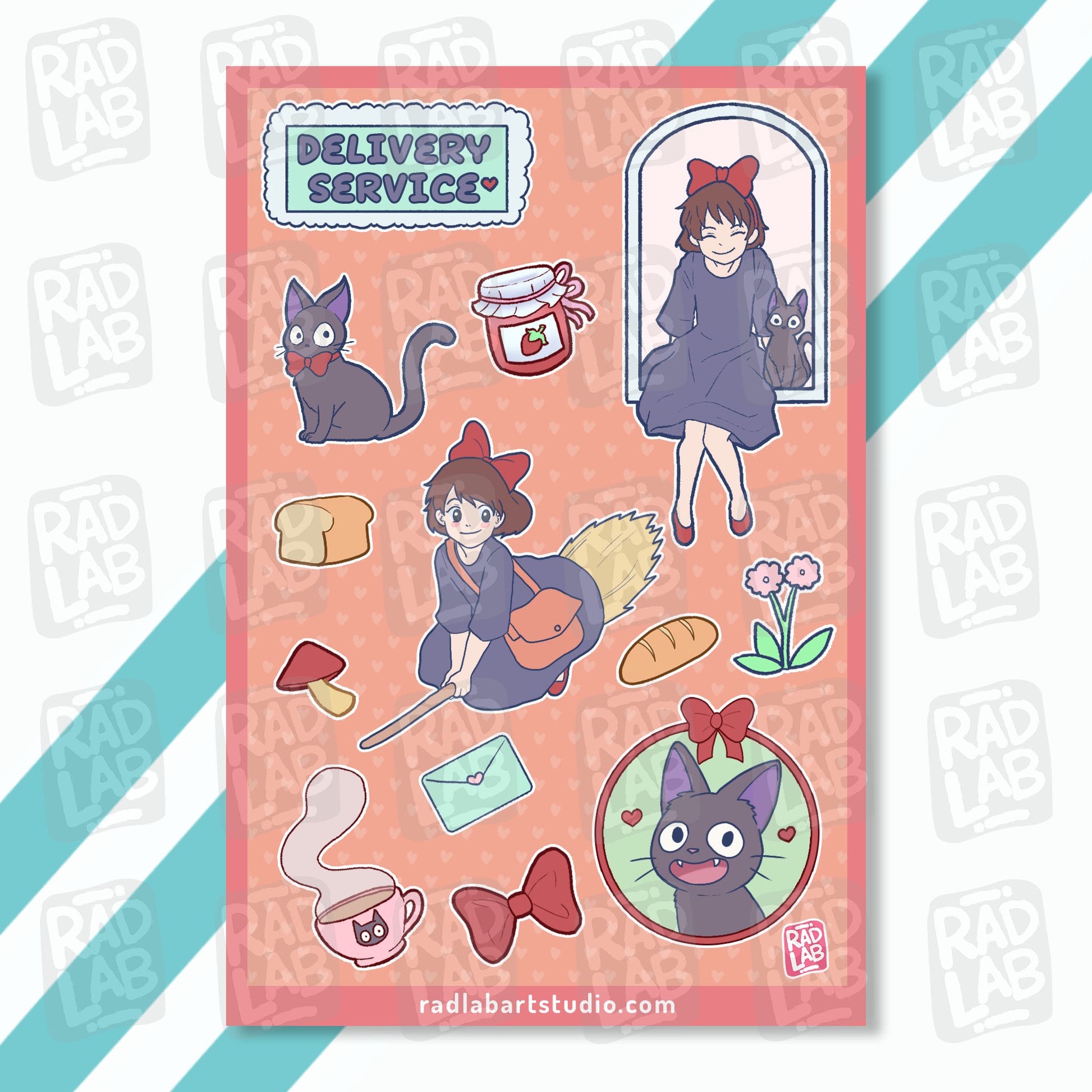 Delivery Service | Waterproof Vinyl Stickers | 4x6 inches
