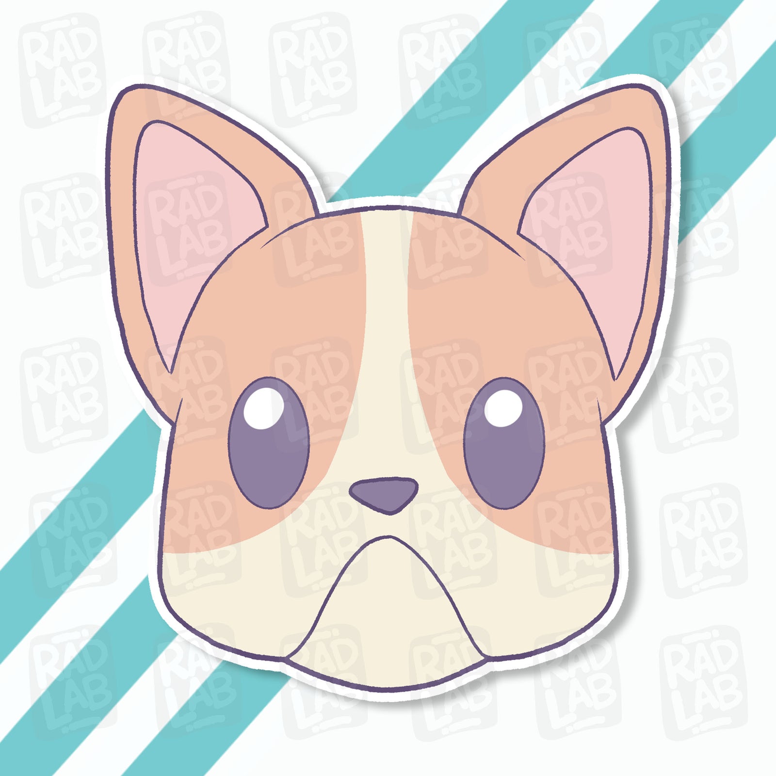 Kawaii Frenchie | Waterproof Matte Vinyl Sticker
