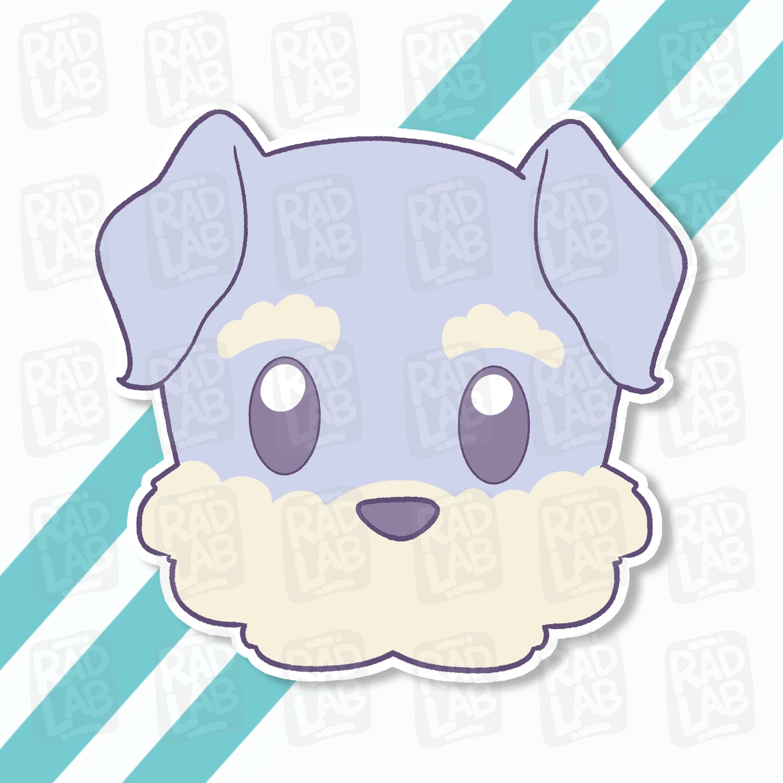 Kawaii Schnauzer | Waterproof Matte Vinyl Sticker