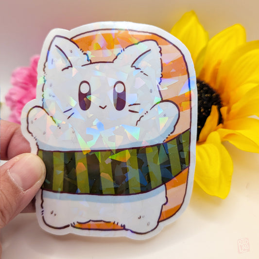 Tuna Cat | Waterproof Matte Vinyl Sticker