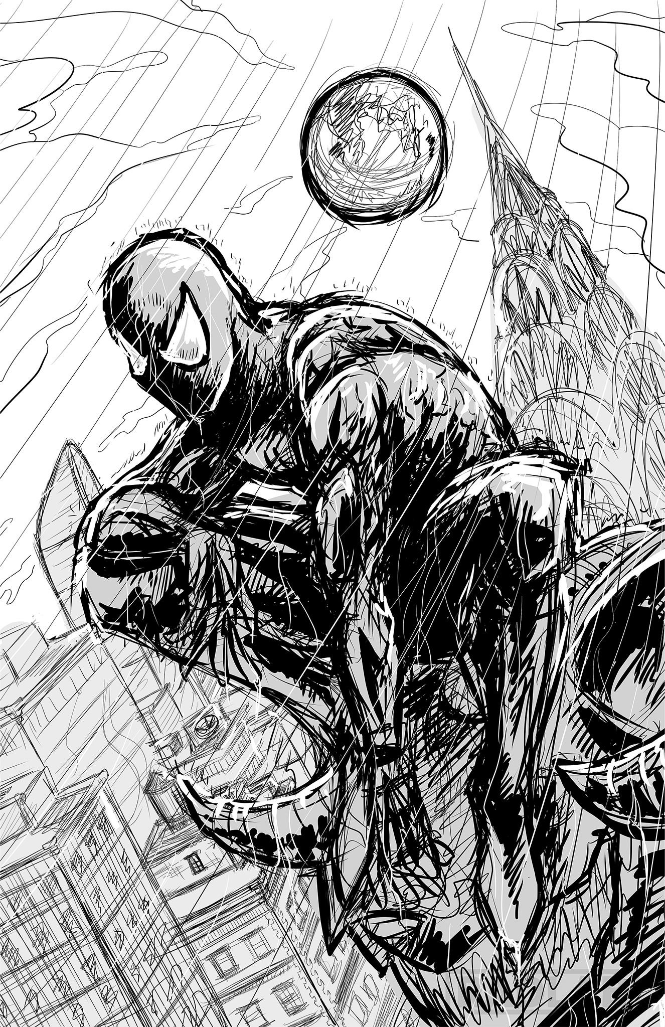 Prints | Spider BxW | 11x17 inches