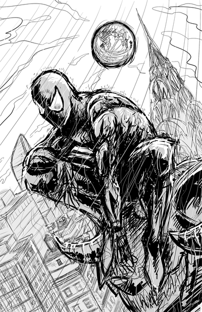 Prints | Spider BxW | 11x17 inches